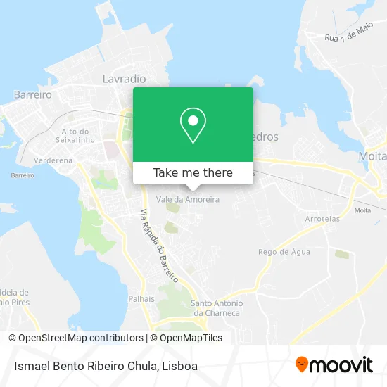 Ismael Bento Ribeiro Chula map