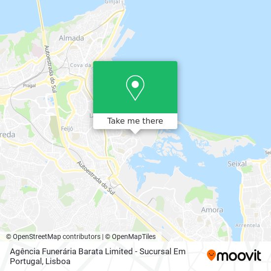 Agência Funerária Barata Limited - Sucursal Em Portugal mapa