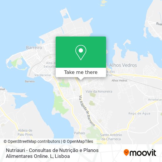 Nutriauri - Consultas de Nutrição e Planos Alimentares Online. L mapa