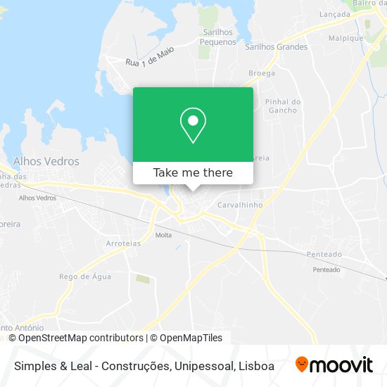 Simples & Leal - Construções, Unipessoal mapa