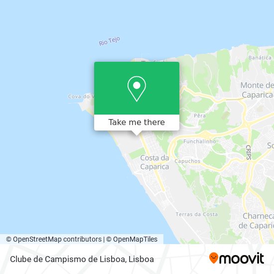 Clube de Campismo de Lisboa map