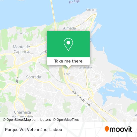 Parque Vet Veterinário mapa