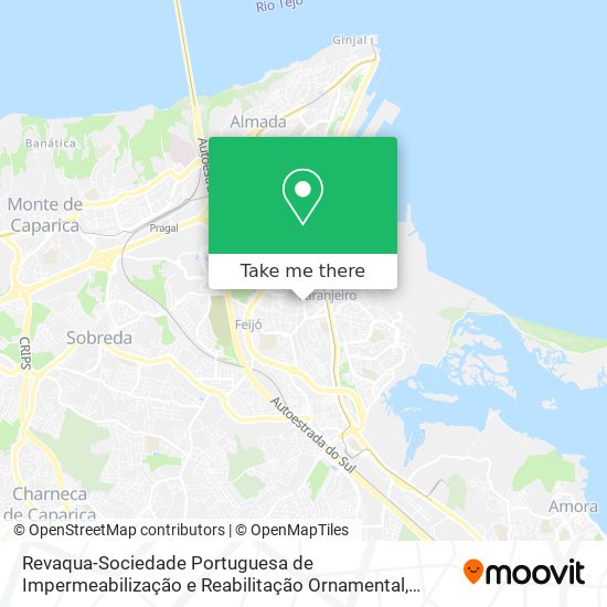 Revaqua-Sociedade Portuguesa de Impermeabilização e Reabilitação Ornamental mapa