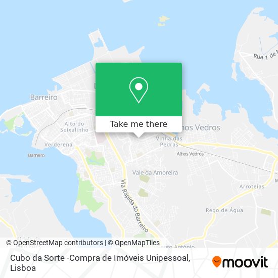 Cubo da Sorte -Compra de Imóveis Unipessoal map