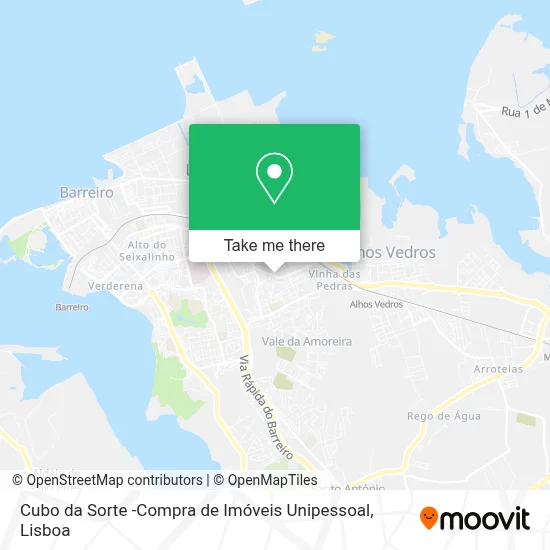Cubo da Sorte -Compra de Imóveis Unipessoal map
