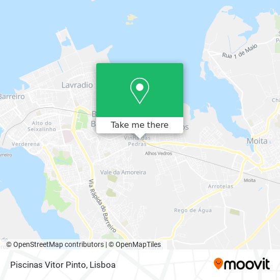 Piscinas Vitor Pinto mapa