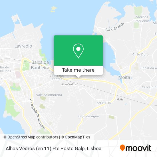 Alhos Vedros (en 11) Fte Posto Galp map