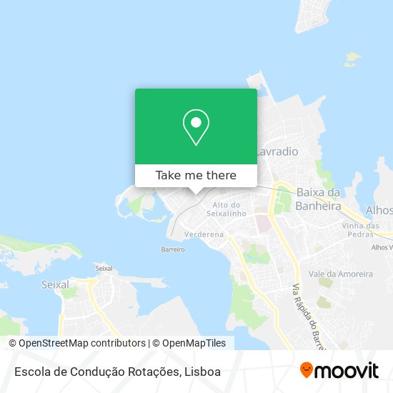 Escola de Condução Rotações map