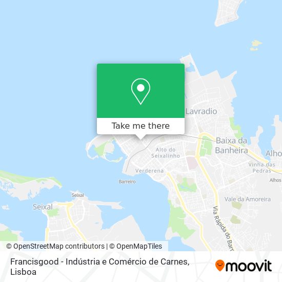 Francisgood - Indústria e Comércio de Carnes mapa