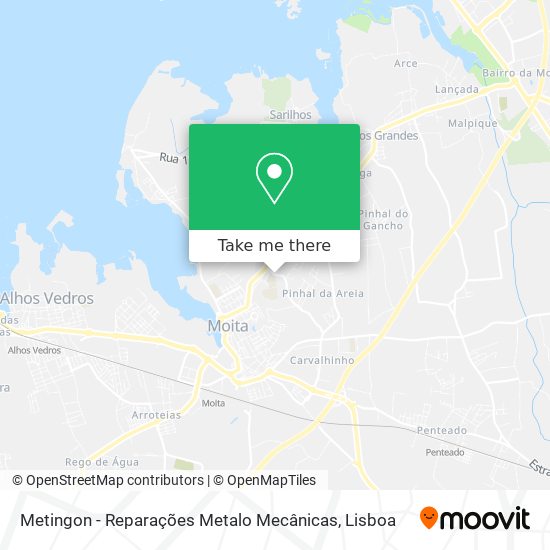 Metingon - Reparações Metalo Mecânicas mapa