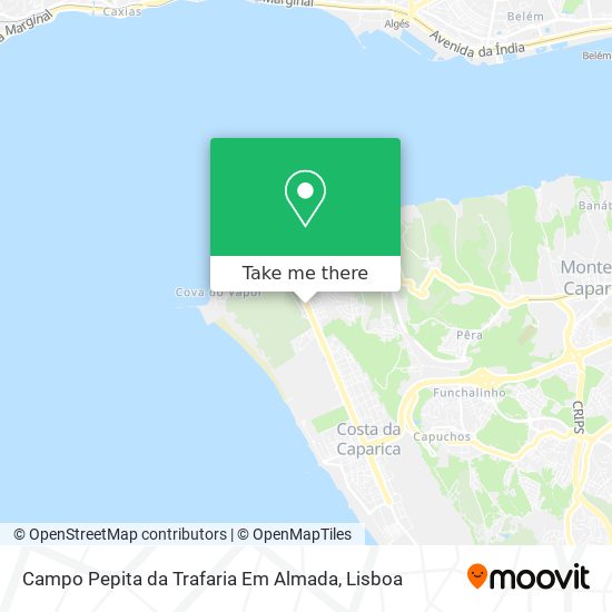 Campo Pepita da Trafaria Em Almada map