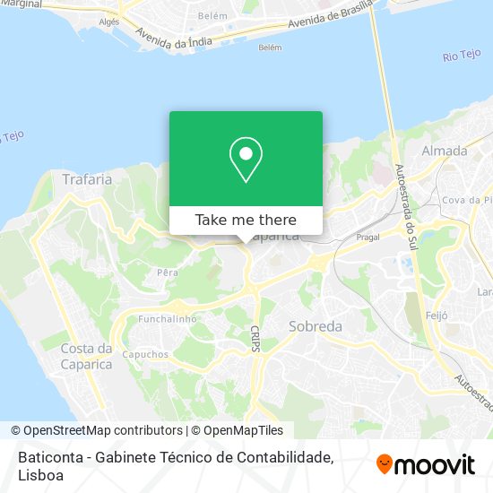 Baticonta - Gabinete Técnico de Contabilidade map