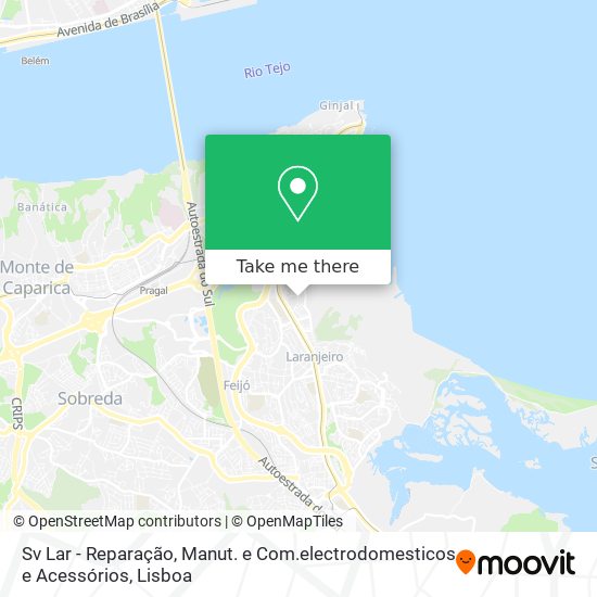 Sv Lar - Reparação, Manut. e Com.electrodomesticos e Acessórios mapa