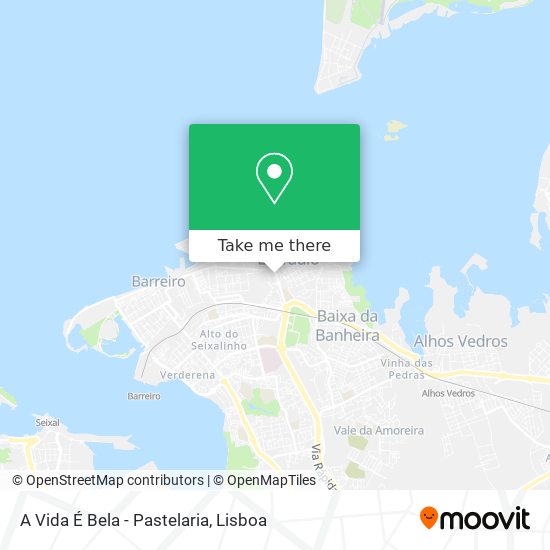 A Vida É Bela - Pastelaria mapa