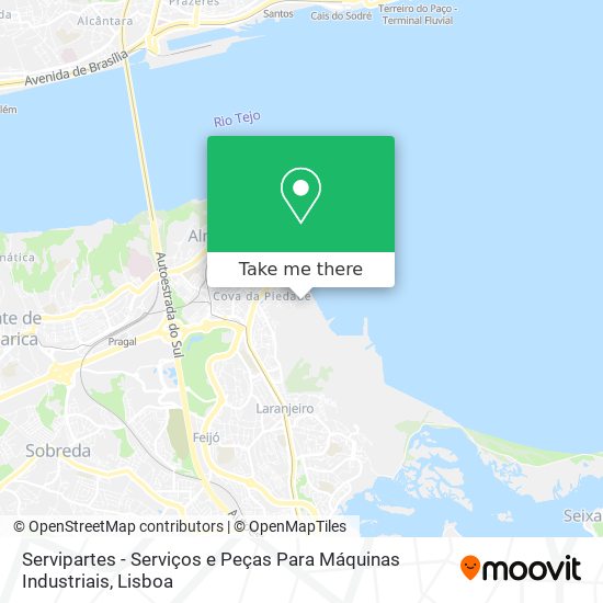Servipartes - Serviços e Peças Para Máquinas Industriais mapa