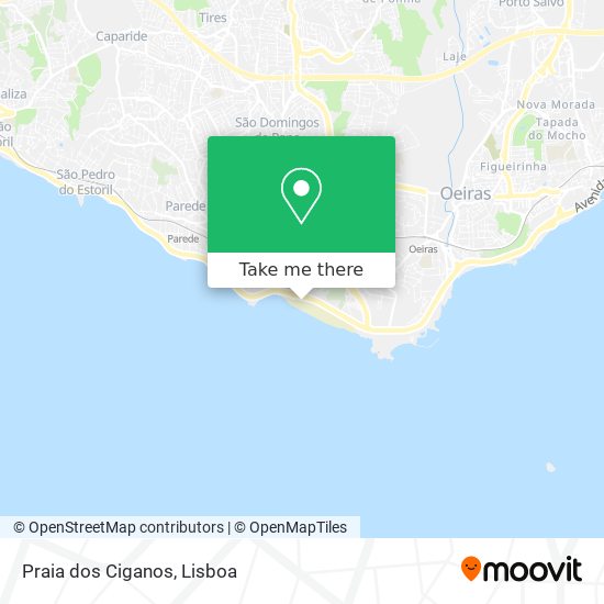 Praia dos Ciganos mapa