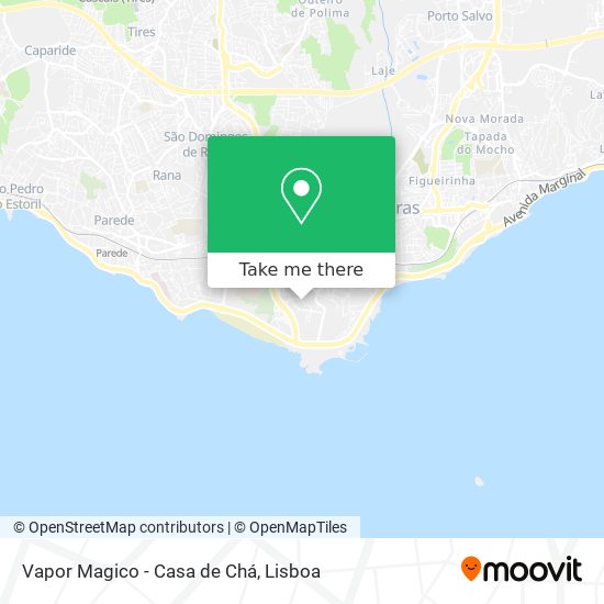 Vapor Magico - Casa de Chá mapa