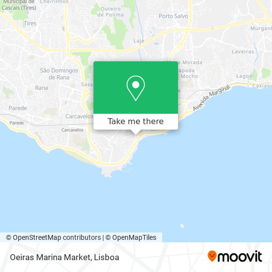 Oeiras Marina Market map