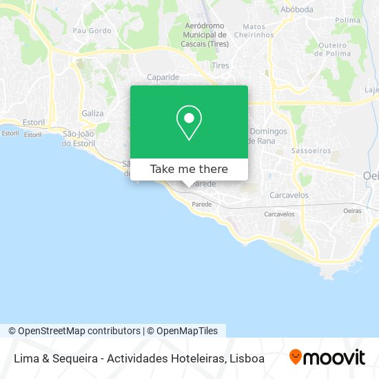 Lima & Sequeira - Actividades Hoteleiras map