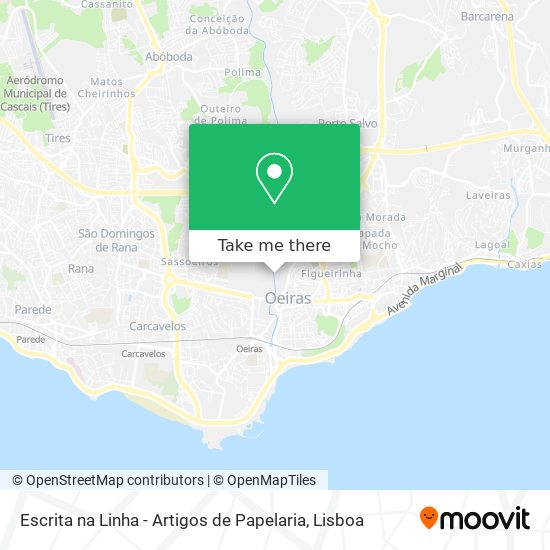 Escrita na Linha - Artigos de Papelaria mapa
