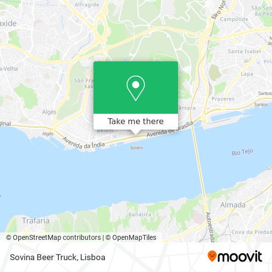 Sovina Beer Truck map