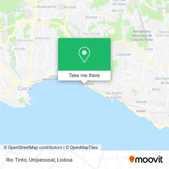 Rio Tinto, Unipessoal map