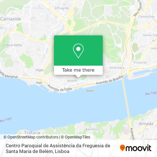 Centro Paroquial de Assistência da Freguesia de Santa Maria de Belém map