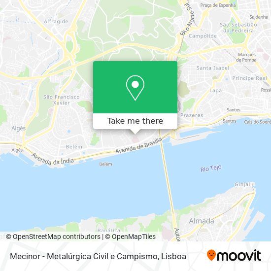 Mecinor - Metalúrgica Civil e Campismo map