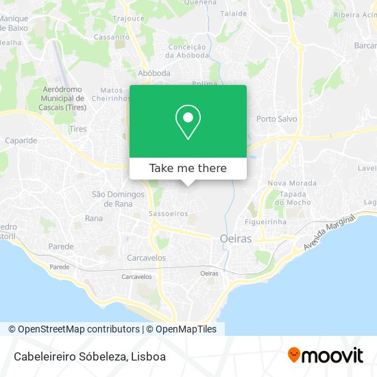 Cabeleireiro Sóbeleza mapa