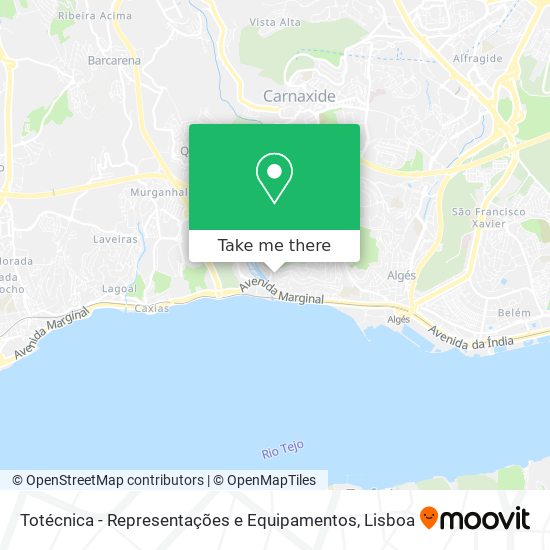 Totécnica - Representações e Equipamentos mapa