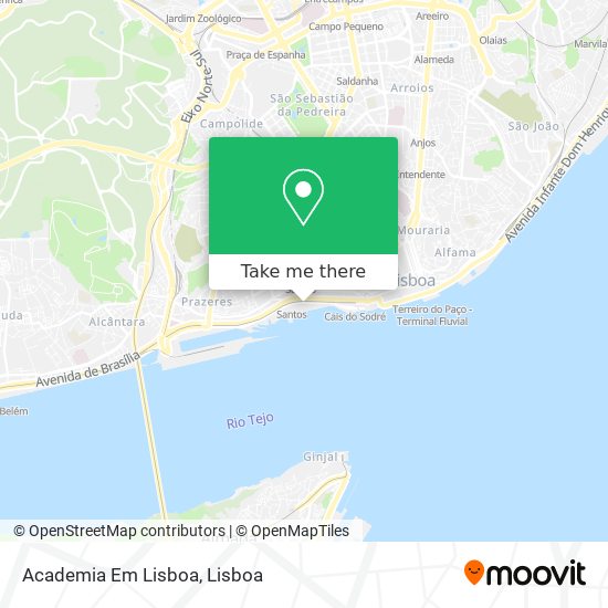 Academia Em Lisboa map