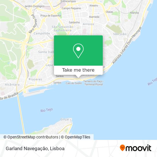 Garland Navegação map