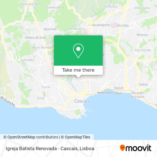 Igreja Batista Renovada - Cascais mapa