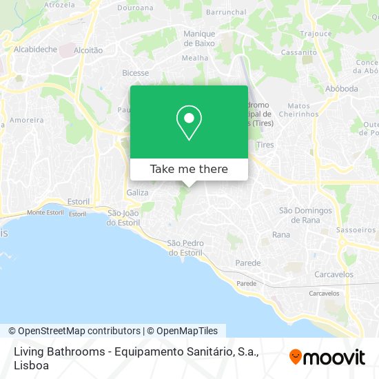 Living Bathrooms - Equipamento Sanitário, S.a. map