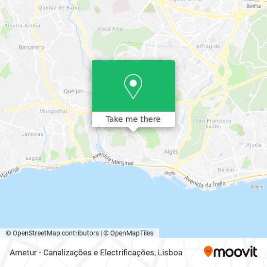 Ametur - Canalizações e Electrificações map