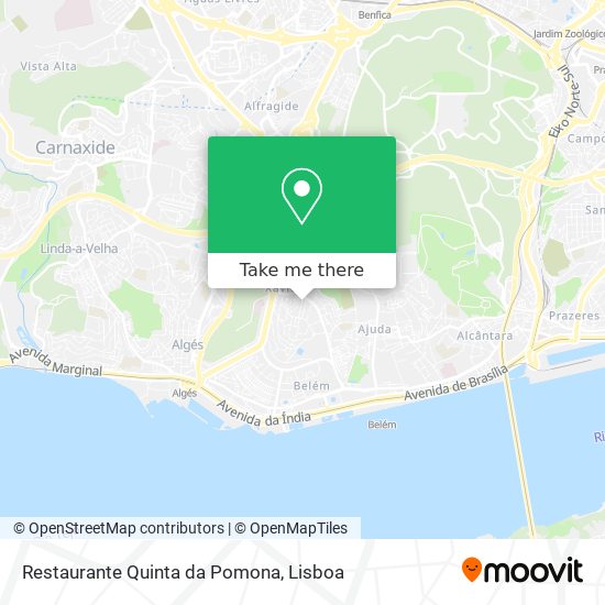 Restaurante Quinta da Pomona mapa
