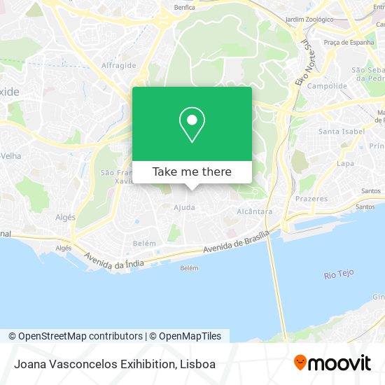 Joana Vasconcelos Exihibition map