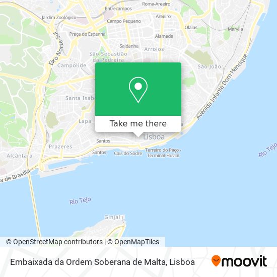 Embaixada da Ordem Soberana de Malta map