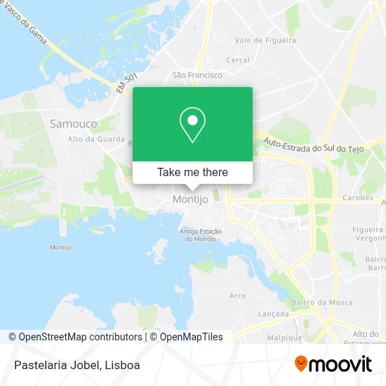 Pastelaria Jobel map