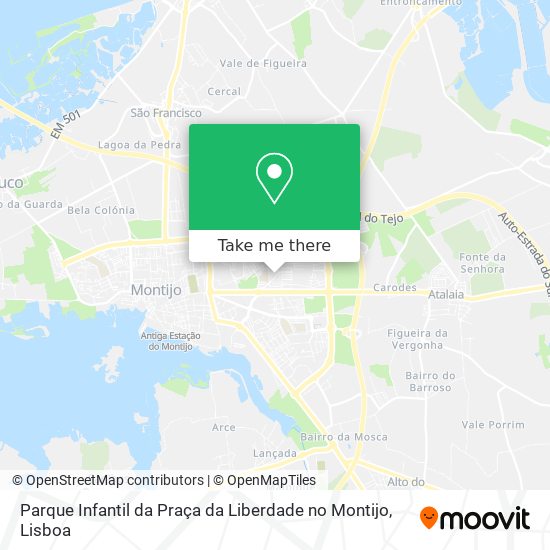 Parque Infantil da Praça da Liberdade no Montijo map