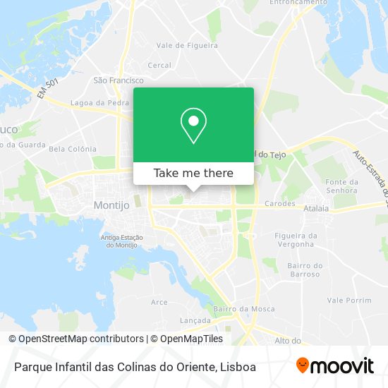 Parque Infantil das Colinas do Oriente map