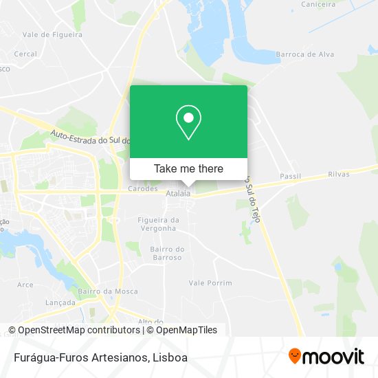 Furágua-Furos Artesianos map