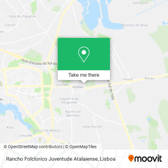 Rancho Folclorico Juventude Atalaiense map