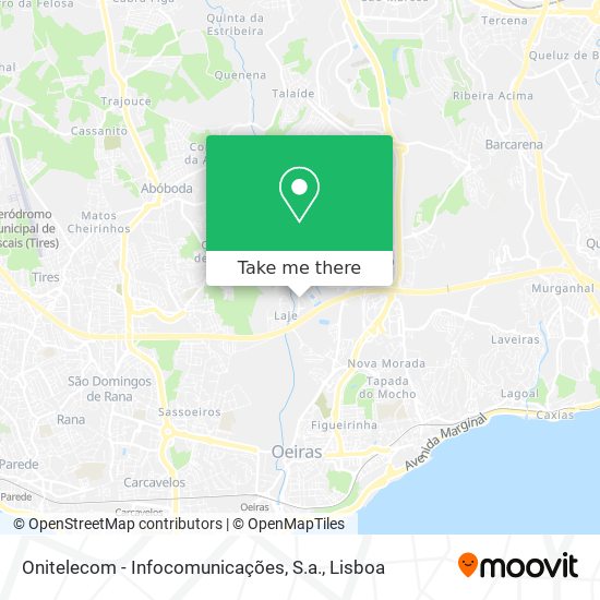 Onitelecom - Infocomunicações, S.a. mapa