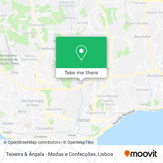 Teixeira & Ângela - Modas e Confecções map