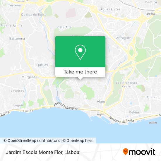 Jardim Escola Monte Flor mapa