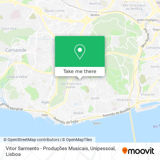Vitor Sarmento - Produções Musicais, Unipessoal mapa