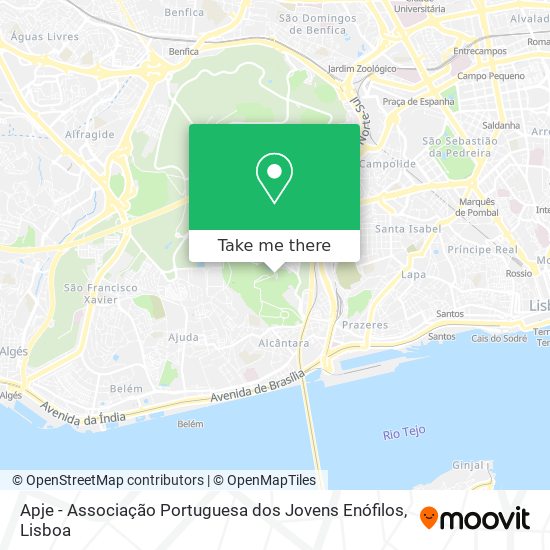 Apje - Associação Portuguesa dos Jovens Enófilos map