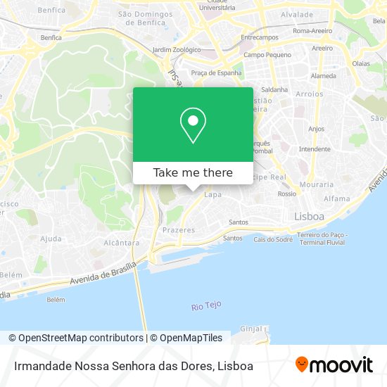 Irmandade Nossa Senhora das Dores mapa