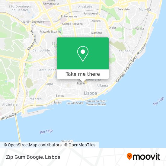 Zip Gum Boogie mapa